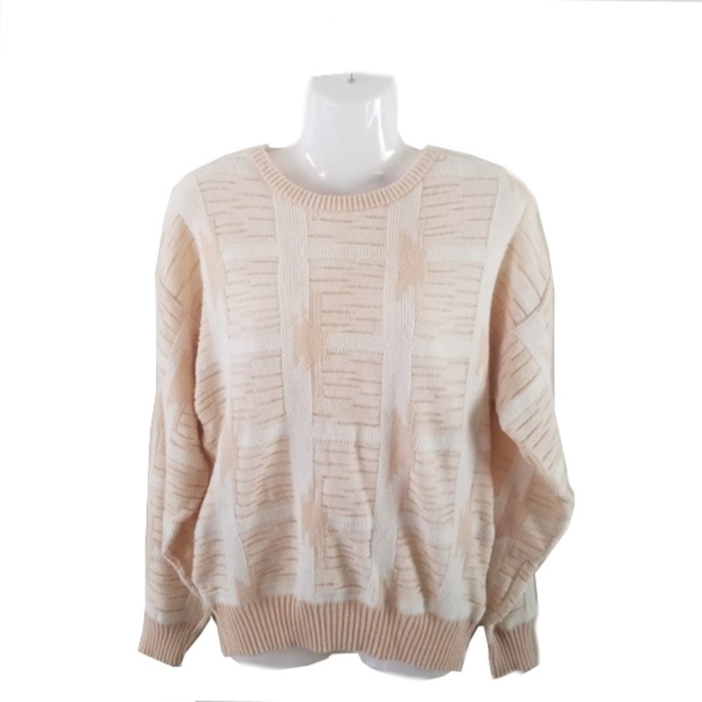 Vintage Cozy Peach Grunge Kawaii Pastel  Sweater